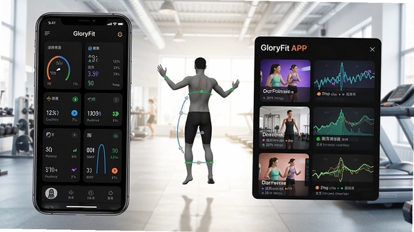 һ��չʾGloryFit APP������Ƶĸ���ͼ�����������ֻ��ϵ��˶����ݿ��塢3D���嶯����׽ģ�ͺͶ�̬ѵ���γ��б�������Ϊ���������Ľ�������������������������ִ��Ƽ���ʮ�㡣