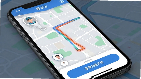 һ���ֻ���ͼ����ͼƬ��չʾ���ʹ�App�ڵ�ʵʱ��ͼ׷�ٻ��棬����Աͷ���ƶ���·�߸�����ʾ���ײ��С��鿴�������顱��ť��������ֱ�ۣ����ֿƼ��������θС�