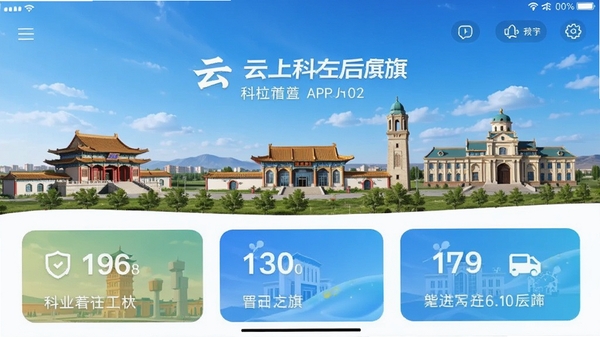 ���Ͽ������APP�����ͼ��չʾ��ҳ����ģ�飬����Ϊ���������еر꣬������ִ���ɫ������