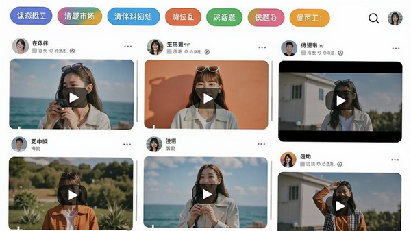 ���App��̬�㳡ҳ�棬�ٲ���չʾ�û�������ͼƬ����Ƶ�������л����ǩ��ɫ������