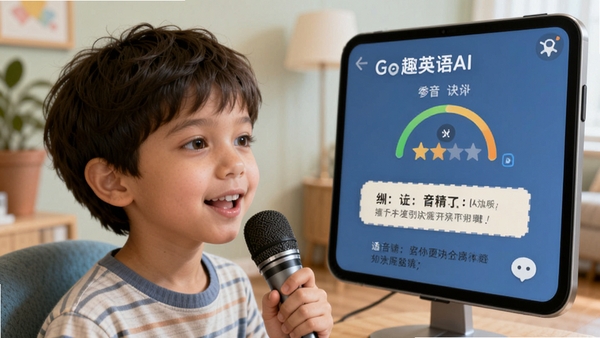 ��ȤӢ��AI�������棬���Ӷ�����˷�˵������Ļ��ʾ�������ֺ;�����ʾ