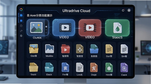 Ultradrive Cloud �Զ����๦��չʾ��������ʾͼƬ����Ƶ���ĵ��ȷ���ͼ�꣬�ļ��������У�ɫ�����ޣ�ͻ�����ܹ����ĸ�Ч�ԡ�