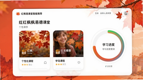 ����׵¿��������Ƽ�ҳ�棬չʾ���Ի��γ̿�Ƭ��ѧϰ���Ȼ���UI�����ִ��Ҹ��л���