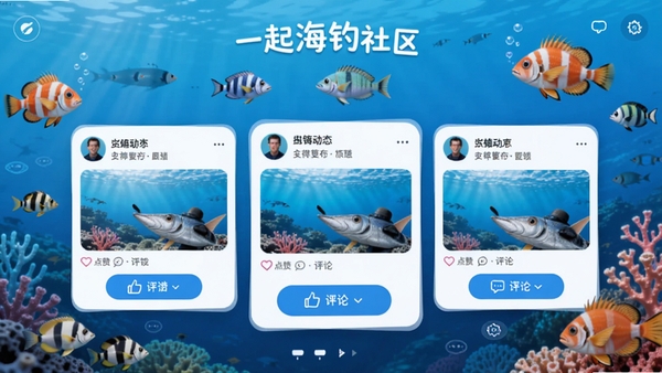 һ�𺣵������㳡���棬չʾ�û�������̬��Ƭ���е������۰�ť����Χ���ң����뺣������Ԫ�أ���������ִ�