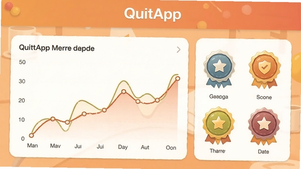 QuitApp���ݱ���ҳ��չʾͼ��������ʾһ���ֻ�ʹ��ʱ������ͼ�ͳɾͻ��£�ɫ����ů���ʣ���������QuitApp��ҳ�涥�������ɼ�