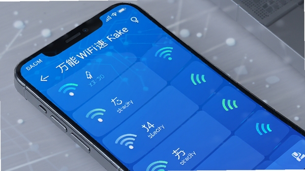 ����WiFi������������չʾ���ֻ���Ļ��ʾ�ܱ�WiFi�ȵ��б����ź�ǿ��ͼ���������������ִ����Ƽ�����ɫ��