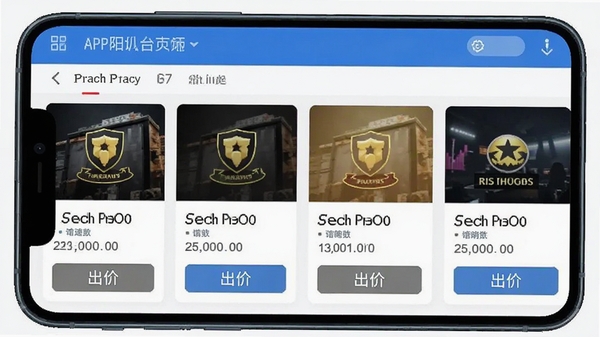 ����ƽ̨APP���۴��������ͼ���ֻ���Ļ��ʾ���������Ŀ�Ƭ�����е���ʱ�ͳ��۰�ť��������������ͻ��ʵʱ���۵Ľ��Ÿ�