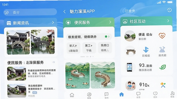 �����ϪAPP���ܽ����ͼ��չʾ������Ѷ�������������������ģ�飬�ֻ���Ļ��ʾ����