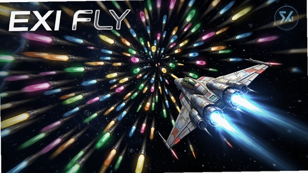 EXI Fly��Ϸ���棬�ſ�ս���������ܼ��Ĳ�ɫ��Ļ�У��Ǽʱ������߶�̬��Χ���ƻ÷����Ϸ����ͼ