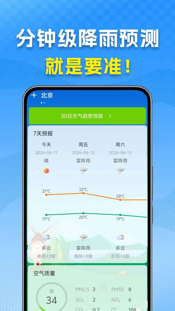 天气预报分秒报-精准到秒的天气助手截图3