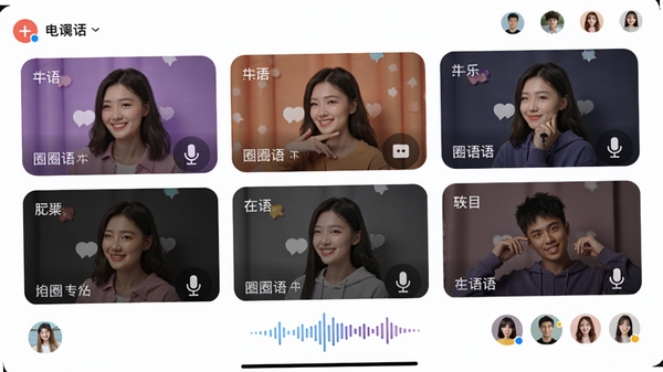 ȦȦ����APP������������ͼ��չʾ������ⷿ�俨Ƭ�������û�ͷ�񣬽�����������������˷�ͼ��Ͷ�̬����Ч��
