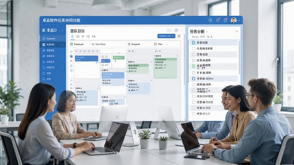 ׿Ʒ��������Эͬ���ܽ��棬չʾ�Ŷ��ճ̿������������б�������Э���������ִ��칫�����ɫ���⣬����UI��ͼ