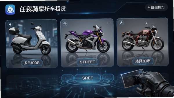 ������Ħ�г�����App��չʾ���Ħ�г�����ѡ����棬����̤�峵���ֳ������ų����û���������Ƚϣ�����Ƽ���ʮ��