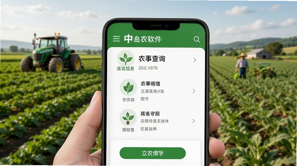 ��aũ��������չʾ���ֻ���Ļ����ʾũ����Ϣ��ѯҳ�棬��ɫũҵ�����񣬼�������Ĺ��ܲ˵�������Ϊũ����