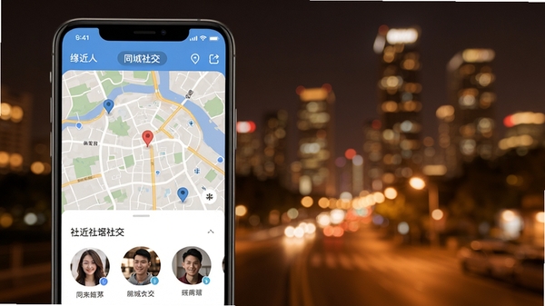 Ե������APPͬ���罻����չʾ���ֻ���Ļ��ʾ�������˵�ͼ�ֲ�������ͷ���б�������Ϊ��ܰ�ĳ���ҹ����ͻ������λ���罻����