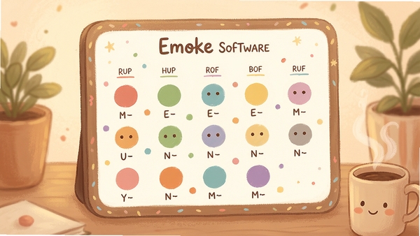 Emoke����������ͼ����ɫԲ���ǲ�ͬ����״̬���������Emoke�������ƣ���ܰ�������