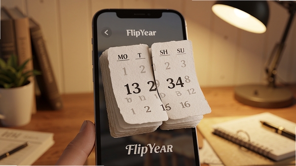 FlipYearӦ�ý���չʾ��3D��Ⱦ�ķ�ҳ�����������ֻ���Ļ�Ϸ���ֽ��������������������ܰ���������������ů�⣬��������FlipYear�������������