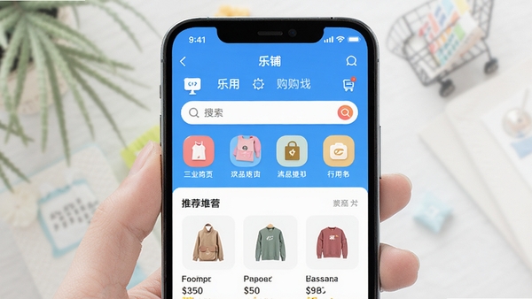 ����app�ٷ������չʾͼ���ֻ���Ļ����ʾ������ҳ��������Ʒ����ͼ�ꡢ���������Ƽ���Ʒ�б�������������������ͻ����ݹ����Χ