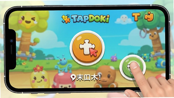 TapDoki���е����Ϸ����չʾ���ֻ���Ļ�ϳ��������ɫ������ĵ��������ʾ��ͻ����ָ�����뼴ʱ�����������淨��Χ