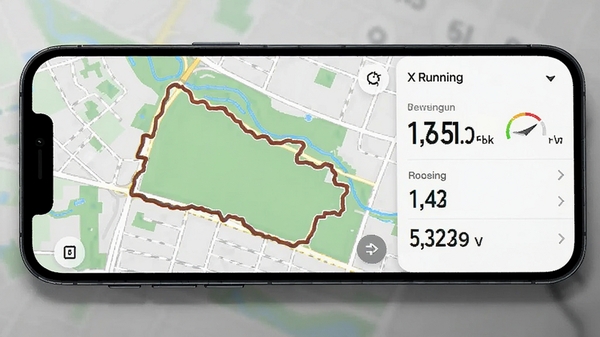 AI����һ���ֻ���Ļ��ʾXRunning�ܲ��켣��ͼ��������������дʵ���ͼƬ