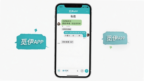 ����APP����������ʾ��ͼ��չʾ�ֻ���Ļ��˽�ŶԻ�������ײ�����������������������������Ʒ��ɫԪ�أ��ʺ���Ϊ���ֽ̳���ͼ