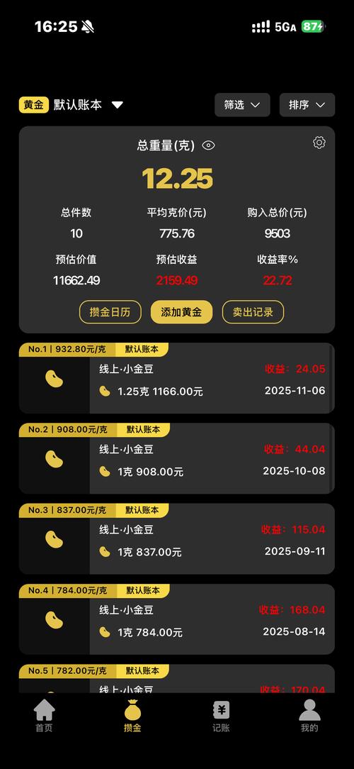 实时金-掌上黄金行情助手 今日金价查询工具界面截图