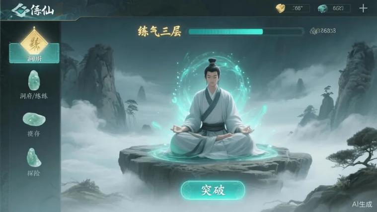 自定义修仙模拟器免广告版游戏内挂机修炼界面