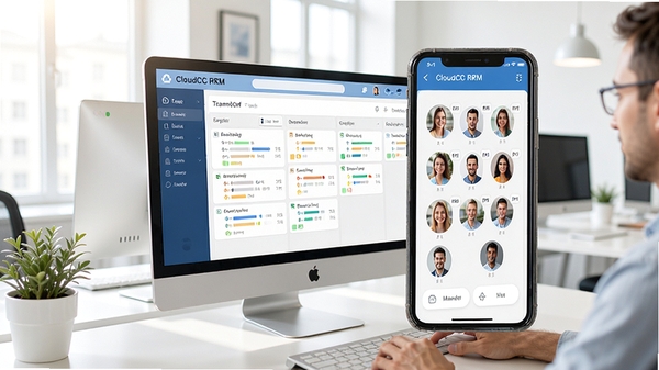 CloudCC CRM�Ŷ�Э�����棬���񿴰�ͳ�Աͷ��չʾ���ֻ��˶���Э�������������칫���