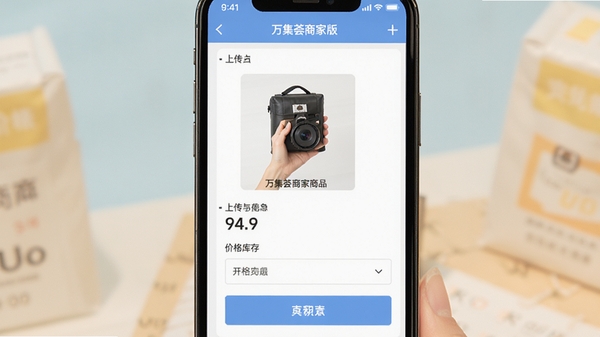 �����̼Ұ���Ʒ�ϼܽ��棬�ֻ���Ļ��ʾ��ƷͼƬ�ϴ��ͼ۸���༭����������Ϊ���ɫ����ͻ�����ɷ�����Ʒ�ı������