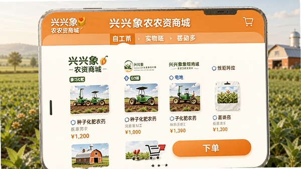 ������ũũ���̳�ҳ�棬չʾ���ӻ���ũҩ��Ʒ�б������ﳵ���µ���ť�����ɼ�����ɫůɫ���ֻ�����