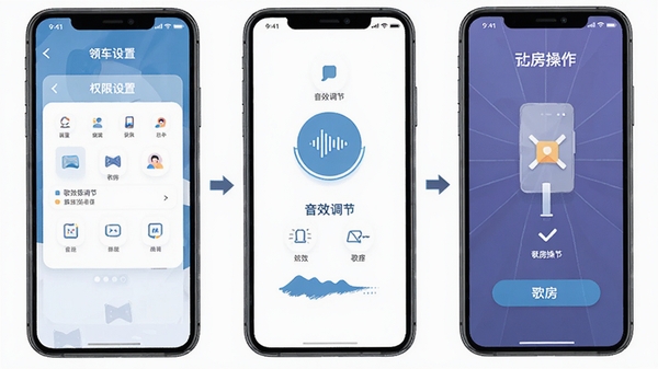 ˺��APP�ƶ���ʹ�ý̳�ʾ��ͼ���ֻ���ĻչʾȨ�����á���Ч���ڡ��跿�������裬������˵�ͼ��ָ��