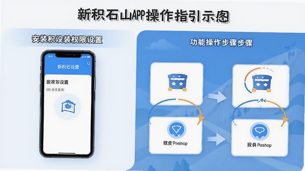 �»�ʯɽAPP����ָ��ʾ��ͼ��չʾ�ֻ���װȨ�����ý����빦�ܲ������裬������˵Ľ̷̳��