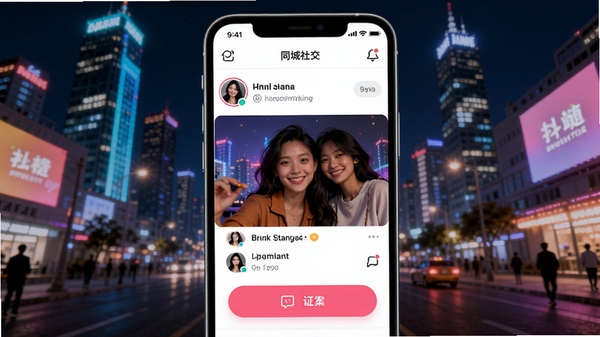 ����APPͬ���罻����չʾ���ֻ���Ļ����ʾ�����û���̬�뻥����ť������Ϊ�ִ�����ҹ����ɫ���������ã�ͻ���罻��Χ