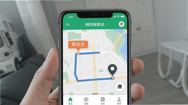 i�ʵ�������APP���õ�������չʾ����ͼ�ϱ�עȡ������ͻ���·��