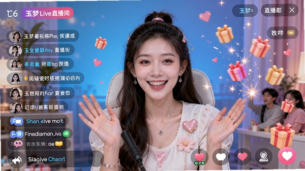 ����Liveֱ�������չʾ������������������ڻ�������Ļ���е�Ļ��������Ч����������������