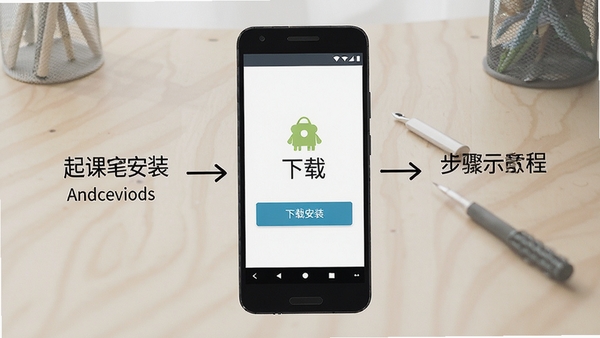 ��αʼǰ�װ����ʾ��ͼ���ֻ���Ļ��ʾ���ذ�װ��ť��Android�豸�����̷̳��