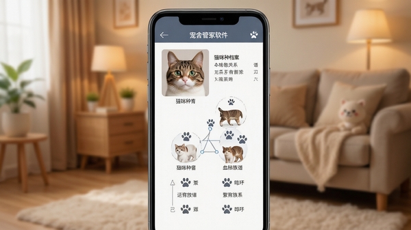 ����ܼ�������չʾè����è������Ѫͳ���׹�ϵ�Ľ����ͼ���ֻ���Ļ��ʾè��ͷ���뷱�����ݣ���ܰ�Ӽұ���