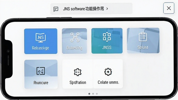 JNS�������ܲ��������ͼ��չʾ���ֱ�۵Ľ�����ƣ��ֻ���Ļ����ʾ����ģ���������У�����Ϊ��ɫ��ͻ���������ص�