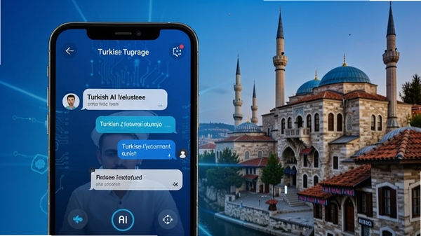 Turkish Ai������������ѧϰ��������չʾ����ɫ�Ƽ�����ֻ���Ļ��ʾAI�Ի���ϰ����������Ϊ��������齨��������UI���ͼ