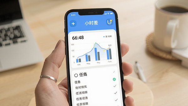 Сʱ����������չʾ���ֻ���Ļ��ʾʱ��ͳ��ͼ���������б���������·�񣬴���Сʱ�����ֱ�ʶ