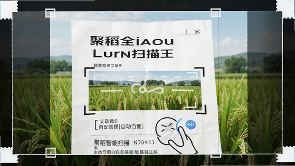 聚稻全能扫描王智能扫描文档自动裁剪边缘效果图