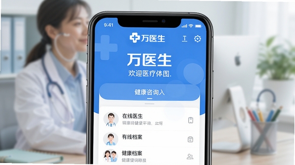 ��ҽ��APP�������ͼ��չʾ������ѯ��ڡ�����ҽ���б��ͽ���������Ƭ�������������£�����ɫ�Ͱ�ɫΪ��ɫ�����ֻ���Ļ����ʾ����ҽ����Logo�ͻ�ӭ������黯������ͻ���ƶ�ҽ��Ӧ�õı�ݸ�