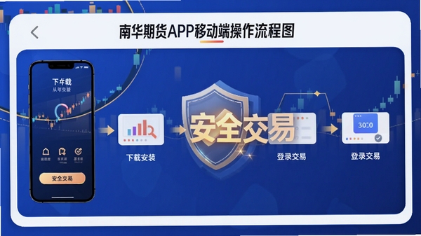 �ϻ��ڻ�APP�ƶ��˲�������ͼ��չʾ�����ذ�װ����¼���׵Ĳ��裬��ע����ȫ���ס�����