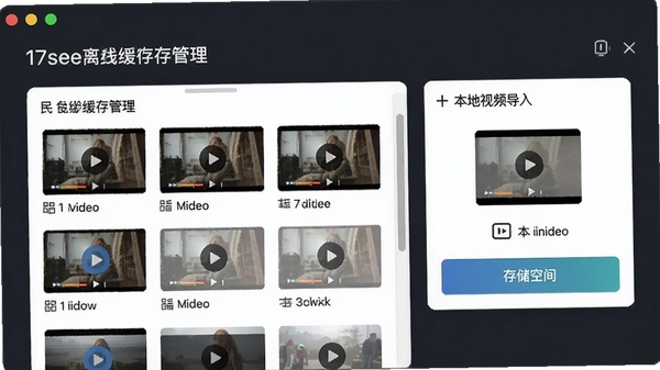 17see���߻���������棬��ʾ�����ص���Ƶ�б��ʹ洢�ռ�ռ��������Ա��б�����Ƶ�������