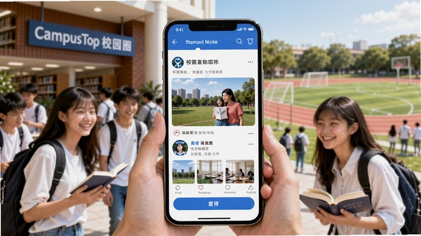 CampusTopУ԰Ȧ�ӹ���չʾ��ѧ�������ֻ������ͬУ��̬���ӣ�����Ϊͼ��ݺͲٳ����ഺ�������
