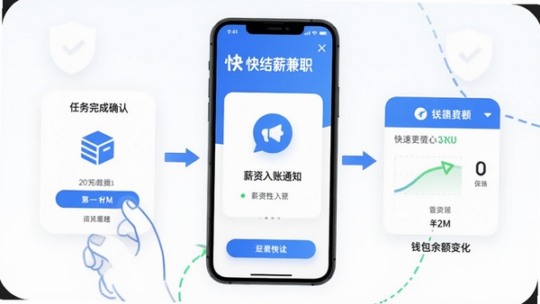 ���н��ְAPP��н�ʿ��ٽ�������ʾ��ͼ��չʾ�������ȷ�ϡ�н������֪ͨ��Ǯ�����仯�Ȼ��ڣ��ֻ�������п��н��ְ��ʶ��ɫ��������Ϊ����ǿ����ȫ��Ч��