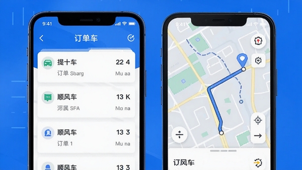 ˳�糵���г�������APP����չʾ���ֻ���Ļ��ʾ�����б���·�߹滮��ͼ����ɫ�Ƽ���񣬼������