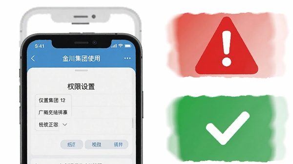 �𴨼���Appʹ�ý̳�ʾ��ͼ���ֻ���Ļ��ʾȨ�����ý��棬�Ա��к�ɫ��ʾͼ�����ɫ�Թ�ͼ�꣬������˵�˵�����