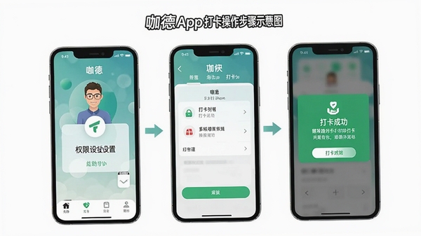 ����App�ƶ��˴򿨲�������ʾ��ͼ��չʾ�Ӵ�App���򿨳ɹ����������̣�����Ȩ�����ý�����򿨳ɹ���ʾ���������ƿ��¹ᴩ����