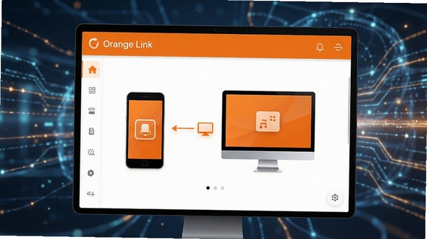 Orange Link ����������չʾ�����ĳ�ɫ������ƣ��ֻ�������豸����ͼ�꣬�Ƽ��б���������UIչʾͼ